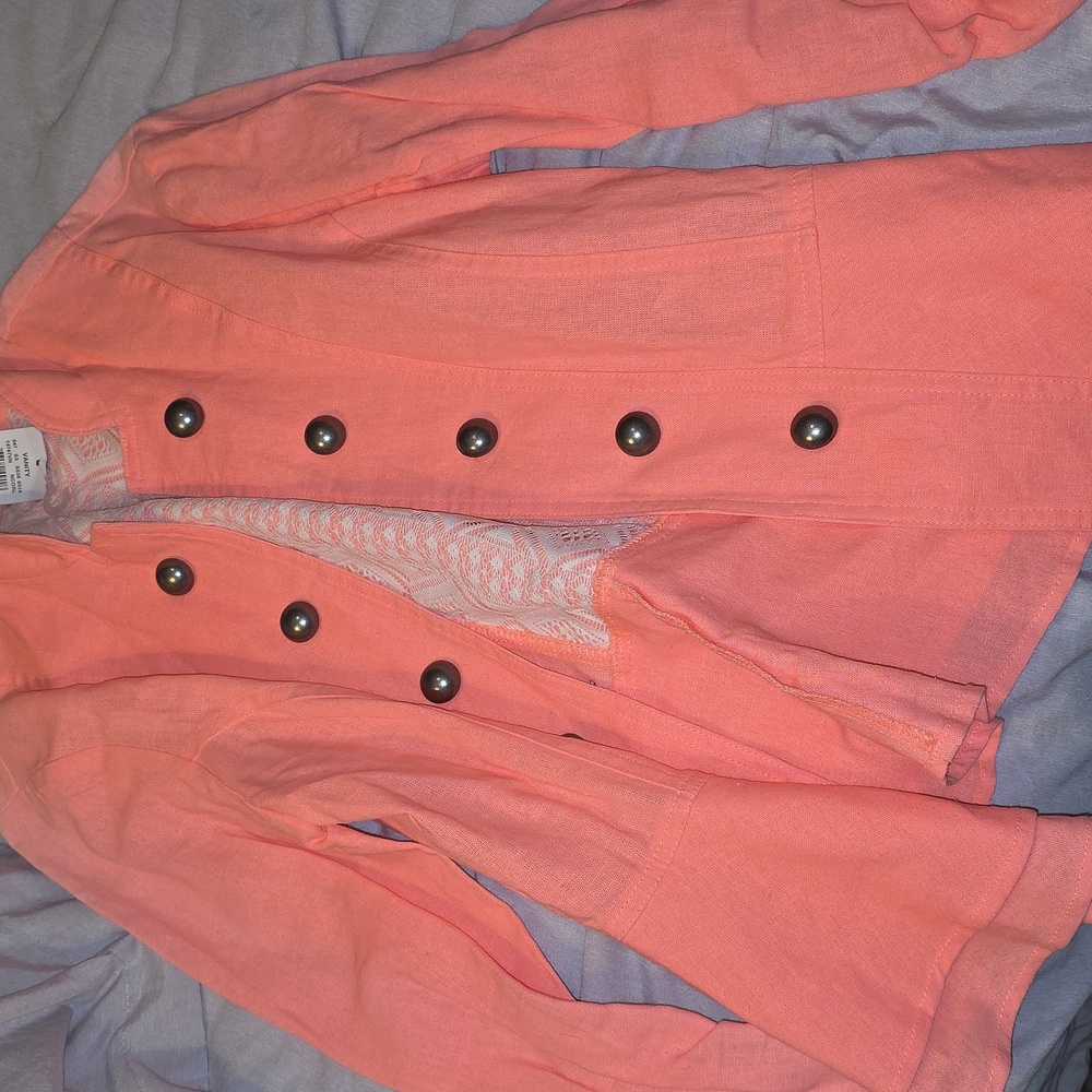 Brand New With Tags "VANITY"Women's Double-Breasted Coral Jacket - Picture 6 of 6